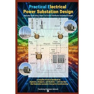 Network, Practicing Engineers Practical Electrical Power Substation Design Step-by-Step Guide Using a Real 115/13.8 kV Distribution Substation Example: A Complete Practical ... and Students (Practical Engineering Series) Network, Practicing Engineers Practical Electrical Power Substation Design Step-by-Step Guide Using a Real 115/13.8 kV Distribution Substation Example: A Complete Practical ... and Students (Practical Engineering Series)