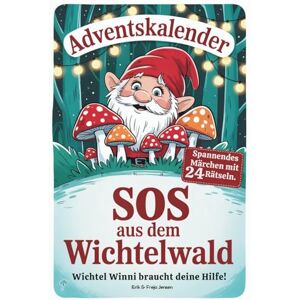 Jensen Adventskalender: SOS aus dem Wichtelwald – Wichtel Winnie braucht eure Hilfe! Ein spannendes Weihnachtsmärchen mit 24 kniffligen Rätseln Herzerwärmendes Geschenk für Mädchen und Jungen Jensen Adventskalender: SOS aus dem Wichtelwald – Wichtel Winnie braucht eure Hilfe! Ein spannendes Weihnachtsmärchen mit 24 kniffligen Rätseln Herzerwärmendes Geschenk für Mädchen und Jungen