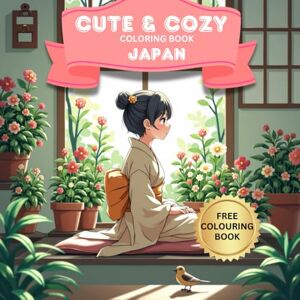 Queen, Publishing Cute & Cozy Japan Coloring Book: Relaxing Japanese-Themed Pages with Fuzzy Animals, Food, and Culture for Adults and Teens Queen, Publishing Cute & Cozy Japan Coloring Book: Relaxing Japanese-Themed Pages with Fuzzy Animals, Food, and Culture for Adults and Teens