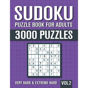 books, visupuzzle Sudoku Puzzle Book for Adults: 3000 Very Hard to Extreme Hard Sudoku Puzzles with Solutions Vol. 2 books, visupuzzle Sudoku Puzzle Book for Adults: 3000 Very Hard to Extreme Hard Sudoku Puzzles with Solutions Vol. 2