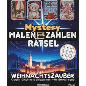 Pixels, Zen Weihnachtszauber – Mystery Malen nach Zahlen Rätsel: Entdecke 30 verborgene Weihnachtsmotive – ein achtsames Ausmal-Erlebnis voller festlicher Magie und Entspannung. Pixels, Zen Weihnachtszauber – Mystery Malen nach Zahlen Rätsel: Entdecke 30 verborgene Weihnachtsmotive – ein achtsames Ausmal-Erlebnis voller festlicher Magie und Entspannung.