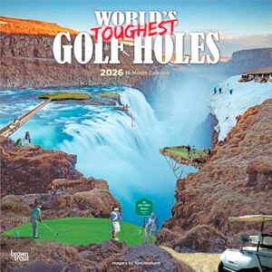 Publishers, Browntrout World's Toughest Golf Holes OFFICIAL 2026 12 x 24 Inch (Hanging) Monthly Square Wall Calendar Plastic-Free BrownTrout Outdoor Sport Publishers, Browntrout World's Toughest Golf Holes OFFICIAL 2026 12 x 24 Inch (Hanging) Monthly Square Wall Calendar Plastic-Free BrownTrout Outdoor Sport