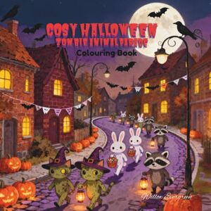 Evergreen, Willow Cosy Halloween Zombie Animal Parade: Colouring & Activity Book with Colour Gallery, Fun Puzzles, and 30 Spooky-but-Cute Pages to Colour Evergreen, Willow Cosy Halloween Zombie Animal Parade: Colouring & Activity Book with Colour Gallery, Fun Puzzles, and 30 Spooky-but-Cute Pages to Colour