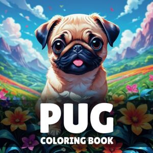 Colors, Artistic Pug Coloring Book: 40 Easy and Fun Cute Pug Dogs Coloring Book For Kids & Adults, Perfect For Pug Lovers Colors, Artistic Pug Coloring Book: 40 Easy and Fun Cute Pug Dogs Coloring Book For Kids & Adults, Perfect For Pug Lovers