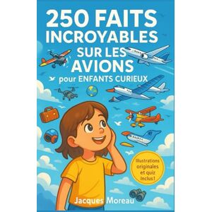 Moreau, Jacques 250 Faits Incroyables sur les Avions pour Enfants Curieux: Un voyage passionnant à travers l’histoire, la technologie, les records et les métiers de ... 12 ans, avec quiz et illustrations originales Moreau, Jacques 250 Faits Incroyables sur les Avions pour Enfants Curieux: Un voyage passionnant à travers l’histoire, la technologie, les records et les métiers de ... 12 ans, avec quiz et illustrations originales