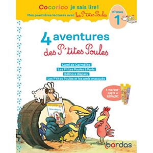 Olivier, Marie-Christine Cocorico Je sais lire ! 1res lectures 4 aventures P'tites Poules Niveau 1 Tome 1 (1): L'ami de Camélito ; Les P'tites Poules à Paris ; Bélino a ... amis masqués. Avec 4 marque-pages à découper Olivier, Marie-Christine Cocorico Je sais lire ! 1res lectures 4 aventures P'tites Poules Niveau 1 Tome 1 (1): L'ami de Camélito ; Les P'tites Poules à Paris ; Bélino a ... amis masqués. Avec 4 marque-pages à découper
