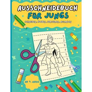 DaveDaveBooks Ausschneidebuch für Jungs ab 4 Jahren: Schneiden, sortieren, kleben, ausmalen DaveDaveBooks Ausschneidebuch für Jungs ab 4 Jahren: Schneiden, sortieren, kleben, ausmalen