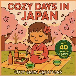 Creations, Cozy Crew Cozy Days In Japan Coloring Book: A Wholesome and Kawaii Coloring Book for Adults and Teens with 40 Cozy Japanese Scenes for Relaxation and Stress Relief (cozy era) Creations, Cozy Crew Cozy Days In Japan Coloring Book: A Wholesome and Kawaii Coloring Book for Adults and Teens with 40 Cozy Japanese Scenes for Relaxation and Stress Relief (cozy era)