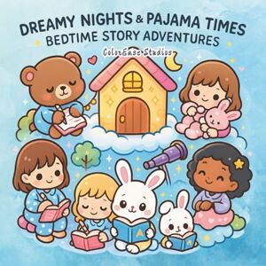 Studios, ColorEase Dreamy Nights & Pajama Times – Bedtime Story Adventures Coloring Book: Cozy Coloring Experience to Calm Kids Before Sleep – Perfect for Relaxation, Imagination, and Quiet Time Studios, ColorEase Dreamy Nights & Pajama Times – Bedtime Story Adventures Coloring Book: Cozy Coloring Experience to Calm Kids Before Sleep – Perfect for Relaxation, Imagination, and Quiet Time