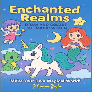Singha, P Anupam Enchanted Realms: Draw and Colour The Magic Within 25 Magical Animals 8.5 x 8.5 inch 90 Pages Create, Colour, and Explore Worlds of Wonder Singha, P Anupam Enchanted Realms: Draw and Colour The Magic Within 25 Magical Animals 8.5 x 8.5 inch 90 Pages Create, Colour, and Explore Worlds of Wonder