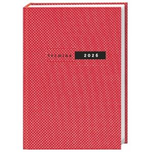 Terminer A5, Struktur rot 2026: Schicker Terminkalender mit hochwertigem Struktureinband. Buch-Kalender mit Lesebändchen. Wochenplaner mit 152 Seiten. Taschenkalender zum Planen von Terminen. Terminer A5, Struktur rot 2026: Schicker Terminkalender mit hochwertigem Struktureinband. Buch-Kalender mit Lesebändchen. Wochenplaner mit 152 Seiten. Taschenkalender zum Planen von Terminen.