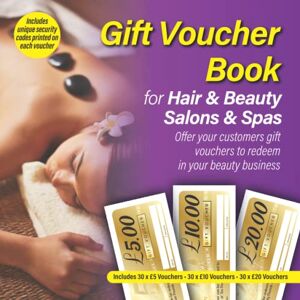 Publishing, Herbert Gift Voucher Book For Hair & Beauty Salons & Spas: Includes £5, £10 and £20 Gift Vouchers Which Can Be Sold To Customers To Redeem At A Later Date Publishing, Herbert Gift Voucher Book For Hair & Beauty Salons & Spas: Includes £5, £10 and £20 Gift Vouchers Which Can Be Sold To Customers To Redeem At A Later Date