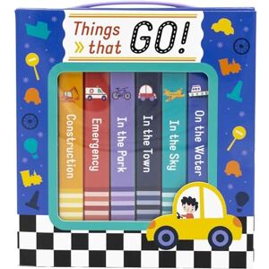Things That Go – Box Set of 6 Mini Board Books Baby & Toddler Vehicle Learning Set Cars, Trucks, Boats, Planes & More Durable First Books with Carry Box Things That Go – Box Set of 6 Mini Board Books Baby & Toddler Vehicle Learning Set Cars, Trucks, Boats, Planes & More Durable First Books with Carry Box