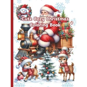 Boutique, Once In A Blue Moon Cute Cozy Christmas Coloring Book Boutique, Once In A Blue Moon Cute Cozy Christmas Coloring Book