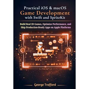 Trafford, George Practical iOS & macOS Game Development with Swift and SpriteKit: Build Real 2D Games, Optimize Performance, and Ship Production-Ready Apps on Apple Platforms Trafford, George Practical iOS & macOS Game Development with Swift and SpriteKit: Build Real 2D Games, Optimize Performance, and Ship Production-Ready Apps on Apple Platforms