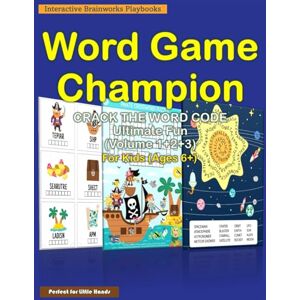 HOUSE, IBP Word Game Champion: Crack The Word Code: Ultimate Fun – 100+ Word Search-Crossword-Hidden Word Puzzles-Scrambled Word Challenges for Kids Ages 6 and over Educational Activity Book HOUSE, IBP Word Game Champion: Crack The Word Code: Ultimate Fun – 100+ Word Search-Crossword-Hidden Word Puzzles-Scrambled Word Challenges for Kids Ages 6 and over Educational Activity Book