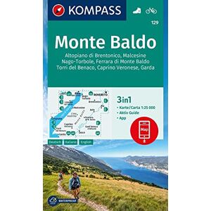 Monte Baldo D/I/E + Aktiv Guide (129): 3in1 Wanderkarte mit Aktiv Guide inklusive Karte zur offline Verwendung in der KOMPASS-App. Fahrradfahren. Monte Baldo D/I/E + Aktiv Guide (129): 3in1 Wanderkarte mit Aktiv Guide inklusive Karte zur offline Verwendung in der KOMPASS-App. Fahrradfahren.