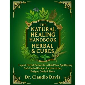 Dr. Claudio Davis The Natural Healing Handbook Herbal & Cures; Expert Herbal Protocols to Build Your Apothecary Safe Herbal Recipes for Headaches, Fatigue, Colds & More Dr. Claudio Davis The Natural Healing Handbook Herbal & Cures; Expert Herbal Protocols to Build Your Apothecary Safe Herbal Recipes for Headaches, Fatigue, Colds & More