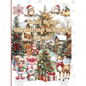 Boutique, Once In A Blue Moon Cute Cozy Christmas Coloring Book Boutique, Once In A Blue Moon Cute Cozy Christmas Coloring Book