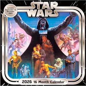 Pyramid International STAR WARS (Classic) 2026 Square Wall Calendar – Official 16-Month Sci-Fi Calendar Featuring Iconic Characters – Gift for Star Wars Fans & Collectors Pyramid International STAR WARS (Classic) 2026 Square Wall Calendar – Official 16-Month Sci-Fi Calendar Featuring Iconic Characters – Gift for Star Wars Fans & Collectors