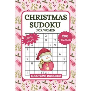 Publications, HT Rai Stocking Stuffers Christmas Sudoku: 200+ Festive Sudoku Puzzles with 4 Difficulty Levels for Women Large Print With Solutions included Publications, HT Rai Stocking Stuffers Christmas Sudoku: 200+ Festive Sudoku Puzzles with 4 Difficulty Levels for Women Large Print With Solutions included