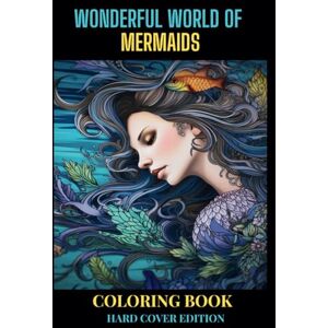 Lucero-Mendoza, Ginger Wonderful World of Mermaids HARD COVER Coloring Book: 44 Page Coloring Book for Adults, A World of Wonder Under The Sea: ADULT COLORING BOOK HARD COVER Lucero-Mendoza, Ginger Wonderful World of Mermaids HARD COVER Coloring Book: 44 Page Coloring Book for Adults, A World of Wonder Under The Sea: ADULT COLORING BOOK HARD COVER