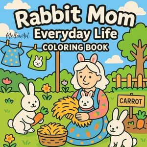 Art, Mellow Rabbit Mom Every Day Life Coloring Book: 50 Ready-to-Color Bunny Family Scenes for Relaxation, Stress Relief and Mindfulness – Adorable Illustrations ... Moments for Kids, Teens, Adults and Seniors Art, Mellow Rabbit Mom Every Day Life Coloring Book: 50 Ready-to-Color Bunny Family Scenes for Relaxation, Stress Relief and Mindfulness – Adorable Illustrations ... Moments for Kids, Teens, Adults and Seniors