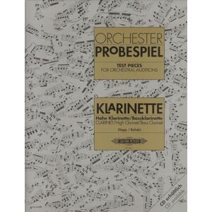 Various Composers Test Pieces for Orchestral Auditions: Clarinet (EP8661): Audition Excerpts from the Concert and Operatic Repertoire (Edition Peters) Various Composers Test Pieces for Orchestral Auditions: Clarinet (EP8661): Audition Excerpts from the Concert and Operatic Repertoire (Edition Peters)