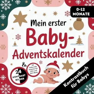 Publishing, Lenoarts Adventskalender Baby Kontrastbuch für Babys von 0-12 Monaten mit 24 weihnachtlichen Kontrastbildern Publishing, Lenoarts Adventskalender Baby Kontrastbuch für Babys von 0-12 Monaten mit 24 weihnachtlichen Kontrastbildern