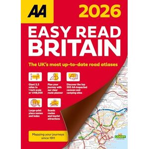 AA Publishing AA Easy Read Britain 2026 flexi bound (AA Easy Read Atlas Britain 2026) AA Publishing AA Easy Read Britain 2026 flexi bound (AA Easy Read Atlas Britain 2026)