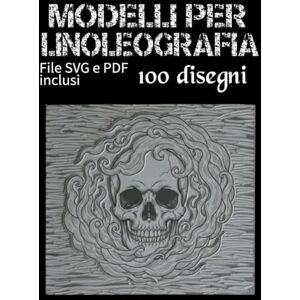 asine, printa Modelli per Linografia: Spettrale & Inquietante: 100 disegni per incisione su blocchi e stampa, con file digitali (PDF e SVG) inclusi asine, printa Modelli per Linografia: Spettrale & Inquietante: 100 disegni per incisione su blocchi e stampa, con file digitali (PDF e SVG) inclusi