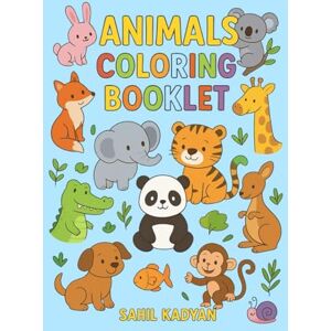 KADYAN, SAHIL Animals Coloring Booklet in Grayscale Lined Illustrative Style KADYAN, SAHIL Animals Coloring Booklet in Grayscale Lined Illustrative Style