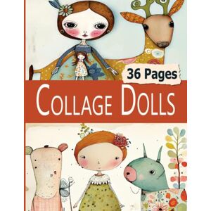Magazine, TriggMo Collage Dolls: 38 Pages of Weird Whimsical Watercolor Girls and Animals For Art, Altered Books and Abstract Collage Paper Crafts Magazine, TriggMo Collage Dolls: 38 Pages of Weird Whimsical Watercolor Girls and Animals For Art, Altered Books and Abstract Collage Paper Crafts