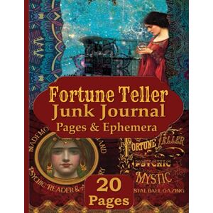 RePrint, Operation Fortune Teller Junk Journal Pages and Ephemera: Kit Includes 20 Romani Gypsy Wagon Papers For Collage and Scrapbooking RePrint, Operation Fortune Teller Junk Journal Pages and Ephemera: Kit Includes 20 Romani Gypsy Wagon Papers For Collage and Scrapbooking