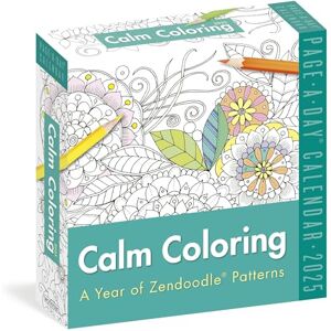 Calendars, Workman Calm Coloring Page-A-Day® Calendar 2025: A Year of Zendoodle® Patterns Calendars, Workman Calm Coloring Page-A-Day® Calendar 2025: A Year of Zendoodle® Patterns