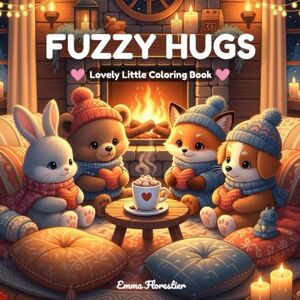 Florestier, Emma Fuzzy Hugs: Cute and Cozy Coloring Book for Adults & Teens Featuring Adorable Animals Characters for Stress Relief Florestier, Emma Fuzzy Hugs: Cute and Cozy Coloring Book for Adults & Teens Featuring Adorable Animals Characters for Stress Relief