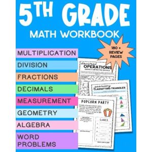 Math, Miranda 5th Grade Math Skills Review Workbook: Practice Key 5th Grade Math Skills: Fractions, Decimals, Place Value, Measurement, and More Perfect for Summer or Year-Round Learning Math, Miranda 5th Grade Math Skills Review Workbook: Practice Key 5th Grade Math Skills: Fractions, Decimals, Place Value, Measurement, and More Perfect for Summer or Year-Round Learning