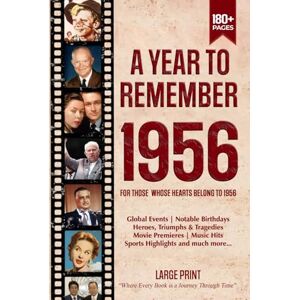 Zones, Wisdom A Year To Remember 1956 History Book: A Nostalgic Tribute for the Radio Babies with Heartfelt Memories of 1956 – An Ideal Gift for Birthdays, Anniversaries, and Special Occasions Zones, Wisdom A Year To Remember 1956 History Book: A Nostalgic Tribute for the Radio Babies with Heartfelt Memories of 1956 – An Ideal Gift for Birthdays, Anniversaries, and Special Occasions
