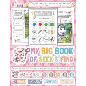 Press, DoodleLotl My Big Book Of Seek & Find: 40 Fun Search & Find Challenges — Spot Hidden Objects, Puzzles Activities for Kids Ages 4-8 Press, DoodleLotl My Big Book Of Seek & Find: 40 Fun Search & Find Challenges — Spot Hidden Objects, Puzzles Activities for Kids Ages 4-8