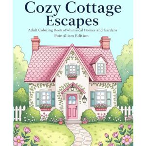Powell, Piper Cozy Cottage Escapes: Adult Coloring Book of Whimsical Homes and Gardens Powell, Piper Cozy Cottage Escapes: Adult Coloring Book of Whimsical Homes and Gardens