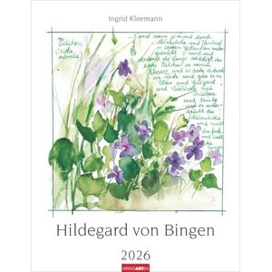 Hildegard von Bingen Kalender 2026: Wandkalender mit Rezepturen der Äbtissin. Bildkalender 2026 gestaltet mit Aquarellen von Ingrid Kleemann. Kunstkalender Hochformat 30 x 39 cm Hildegard von Bingen Kalender 2026: Wandkalender mit Rezepturen der Äbtissin. Bildkalender 2026 gestaltet mit Aquarellen von Ingrid Kleemann. Kunstkalender Hochformat 30 x 39 cm
