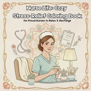 Krim, Stitched Nurse Life: Cozy Stress-Relief Coloring Book for Adults Relaxing & Heartwarming Pages Celebrating: Everyday Moments of Caring, Compassion, and Calm (Coloring Books) Krim, Stitched Nurse Life: Cozy Stress-Relief Coloring Book for Adults Relaxing & Heartwarming Pages Celebrating: Everyday Moments of Caring, Compassion, and Calm (Coloring Books)
