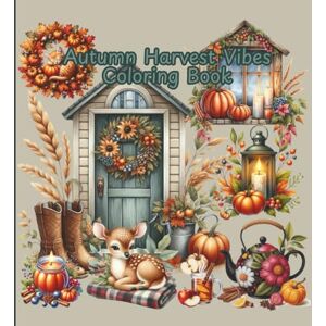 Boutique, Once In A Blue Moon Autumn Harvest Vibes Coloring Book (Autumn and Fall Coloring Books) Boutique, Once In A Blue Moon Autumn Harvest Vibes Coloring Book (Autumn and Fall Coloring Books)