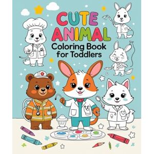 PRAJAPATI, MAYUR Cute Animal Coloring Book for Toddlers: Fun and Easy Coloring Pages with Big, Simple Outlines of Baby Animals in Costumes — Perfect for Kids Ages 2–5, Preschool & Kindergarten PRAJAPATI, MAYUR Cute Animal Coloring Book for Toddlers: Fun and Easy Coloring Pages with Big, Simple Outlines of Baby Animals in Costumes — Perfect for Kids Ages 2–5, Preschool & Kindergarten