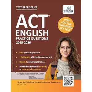 Publishers, Vibrant ACT English Practice Questions (Test Prep Series) Publishers, Vibrant ACT English Practice Questions (Test Prep Series)