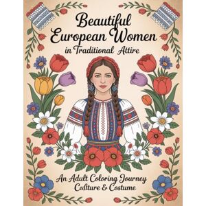 Graphics Arts, Olajumoke Beautiful European Women in Traditional Attire: An Adult Coloring Journey Through Culture & Costume Graphics Arts, Olajumoke Beautiful European Women in Traditional Attire: An Adult Coloring Journey Through Culture & Costume