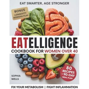 Wells, Sophia Eatelligence Cookbook for women over 40: 80 Quick & Anti-Inflammatory Recipes to Boost Energy, Support Hormones & Fix Your Metabolism — Without Counting Calories Wells, Sophia Eatelligence Cookbook for women over 40: 80 Quick & Anti-Inflammatory Recipes to Boost Energy, Support Hormones & Fix Your Metabolism — Without Counting Calories