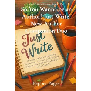 Pages, Pepper So You Wanna be an Author? Just Write! New Author Companion Duo: all-in-one writing and publishing companion-a creative guide designed to support new authors from first spark to final launch.: 3 Pages, Pepper So You Wanna be an Author? Just Write! New Author Companion Duo: all-in-one writing and publishing companion-a creative guide designed to support new authors from first spark to final launch.: 3