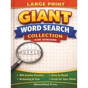 Press, BloomMind Giant Word Search Collection for Seniors: 100 Large-Print, Easy , Themed & Relaxing Puzzles for Adults, Low Vision, Memory Care, and Stress Relief ... Gift for Vacations, Holidays and Free Times Press, BloomMind Giant Word Search Collection for Seniors: 100 Large-Print, Easy , Themed & Relaxing Puzzles for Adults, Low Vision, Memory Care, and Stress Relief ... Gift for Vacations, Holidays and Free Times