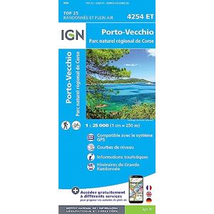 Institut Géographique National Porto-Vecchio / PNR de Corse: 4254ET (TOP 25) Institut Géographique National Porto-Vecchio / PNR de Corse: 4254ET (TOP 25)